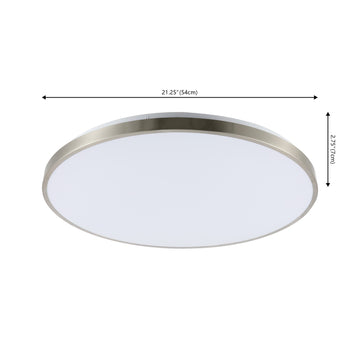 Astrid 21.25" Modern Minimalist Iron Circle Integrated LED Flush Mount - JONATHAN Y